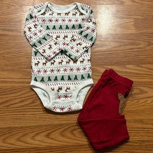 3-6 reindeer, boy, or a girl two-piece never worn